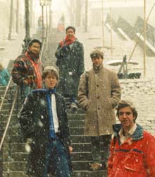 Anton with friends in Paris, 1987