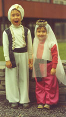 Anton and Erica as Aladdin and Shaharazade