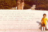 Anton at the JFK memorial, 1972