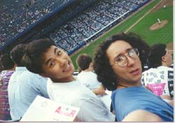 Anton with Steve at Yankee Stadium