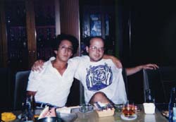 Anton with Stu in Tokyo, Summer 1993