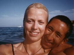 Claire and Anton, Na'ama Bay, 1996