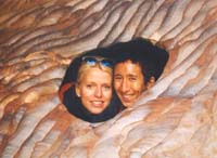 Anton and Claire in Petra, Spring 1997